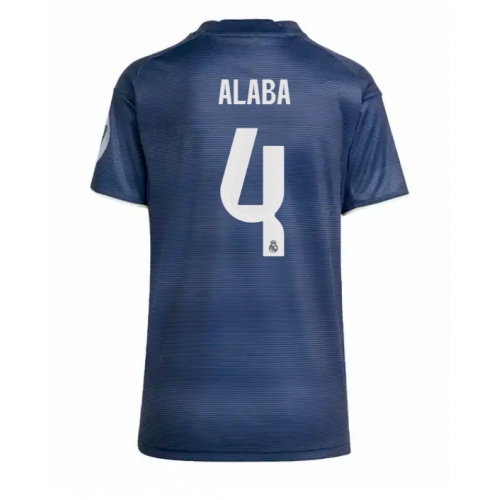 Billige Fotballdrakt Real Madrid David Alaba #4 Replika Bortedrakt Dame 2025-26 Kortermet Billige Fotballdrakt Real Madrid David Alaba #4 Replika Bortedrakt Dame 2025-26 Kortermet